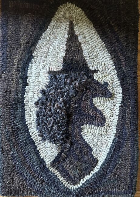 Broomhilda The Second, a Hand Hooked Rug by Jennifer McKelvie