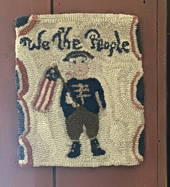 We The People, a Hand Hooked Rug by Jennifer McKelvie